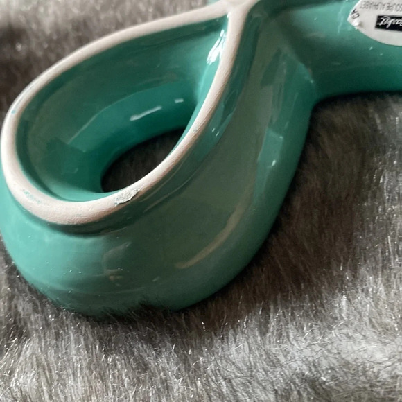 & Teal  ceramic display dish decor New - Picture 8 of 11